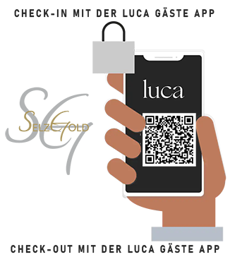 Check In and Out mit der Luca App im Cafe Selzgold
